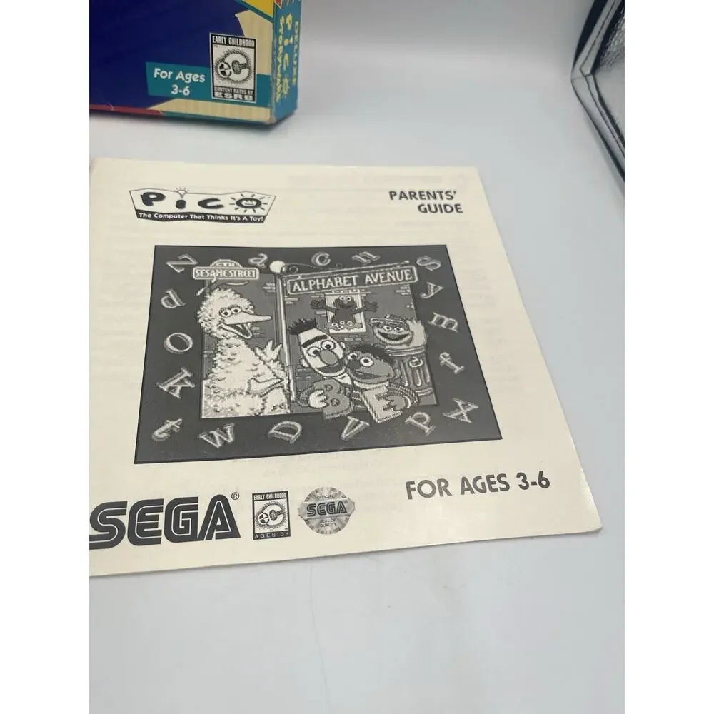 Sega Pico Storyware Sesame Street Alphabet Avenue Complete In Box